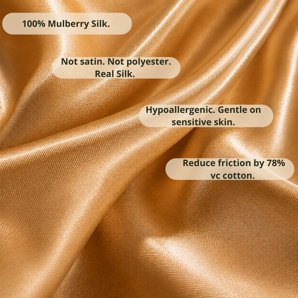 NUBALKIA silk bonnet close-up 100% Mulberry silk texture Grade 6A