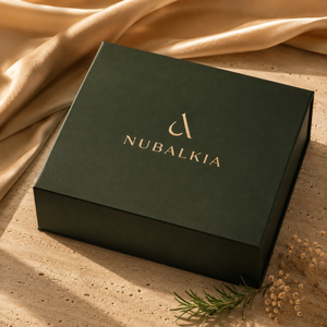 Le Rituel de Saba NUBALKIA coffret gift box closed dark green gold logo