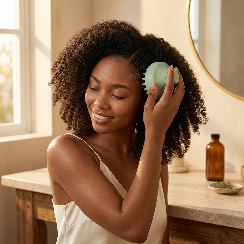 Scalp Massager — Wheat Straw & Silicone | Stimulate Growth