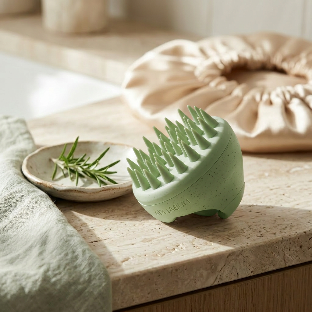 Scalp Massager — Wheat Straw & Silicone | Stimulate Growth