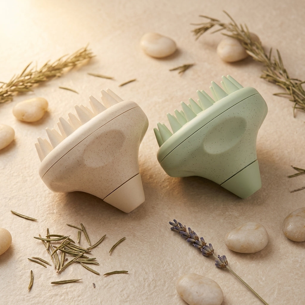 Scalp Massager — Wheat Straw & Silicone | Stimulate Growth